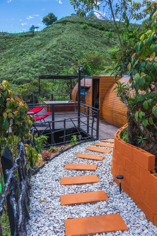 Glamping The Mountain Otel Guatapé Dış mekan fotoğraf