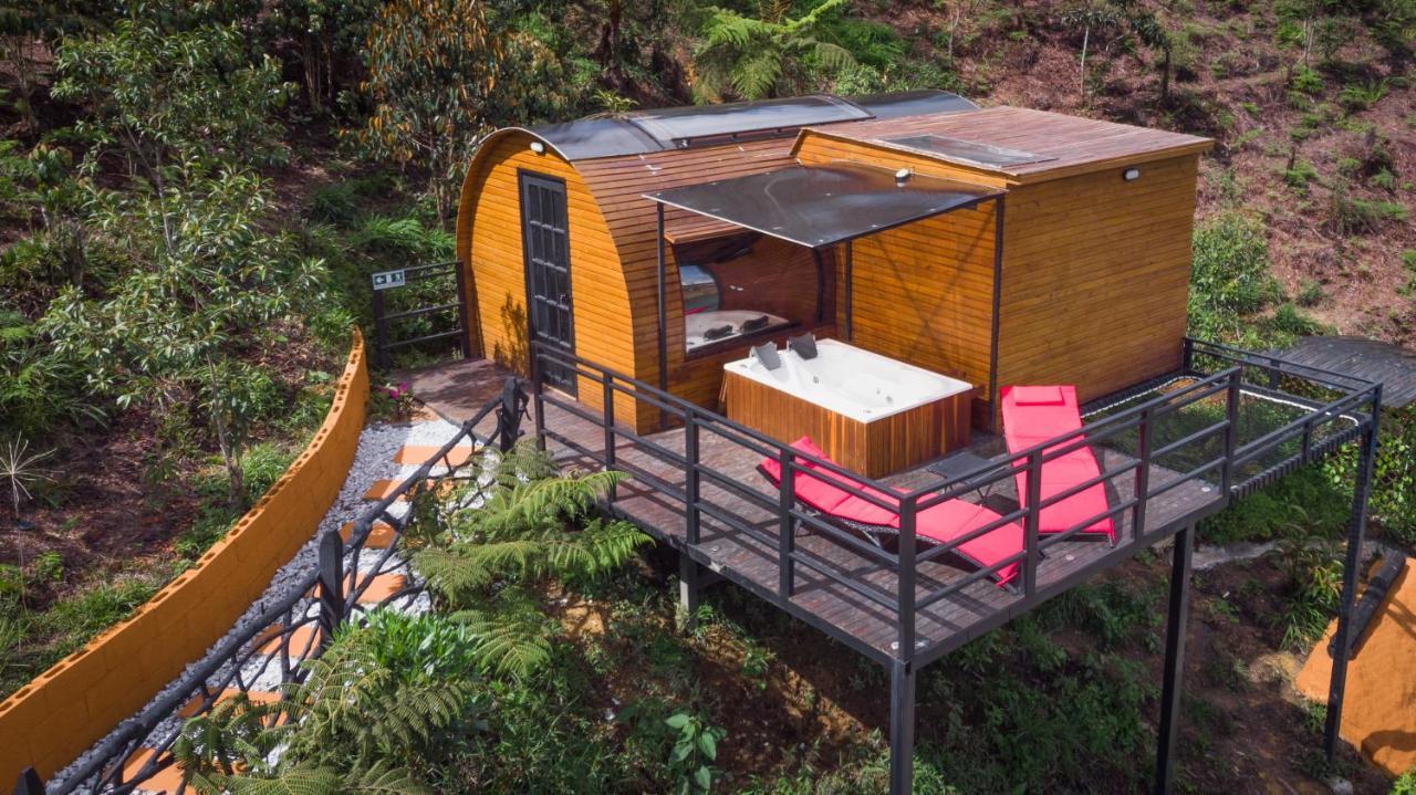 Glamping The Mountain Otel Guatapé Dış mekan fotoğraf